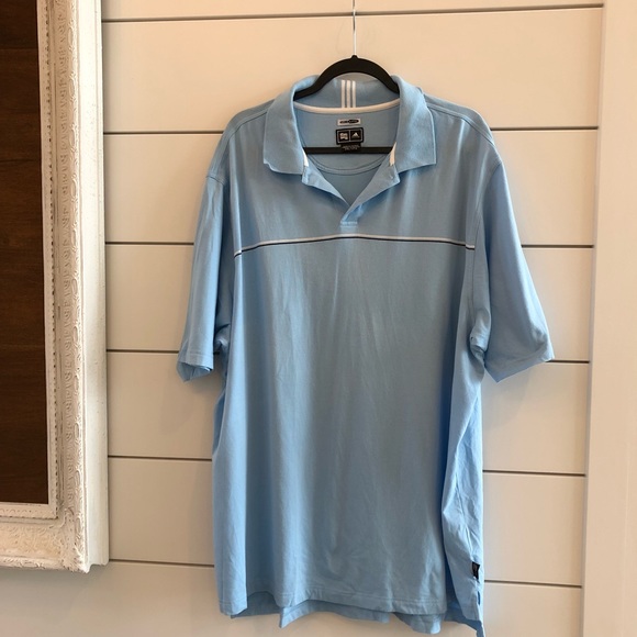 adidas Other - Adidas climalite light blue polo golf shirt B2